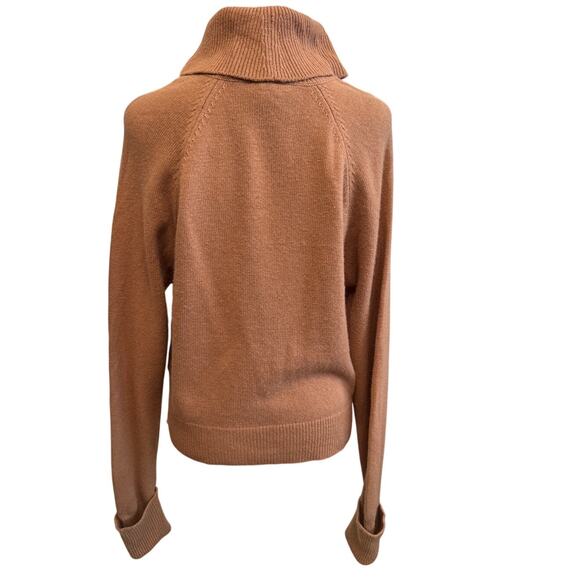 NEW PAIGE Women's Cherise Turtle Neck Cropped Cutout Sweater Size L - Picture 4 of 5